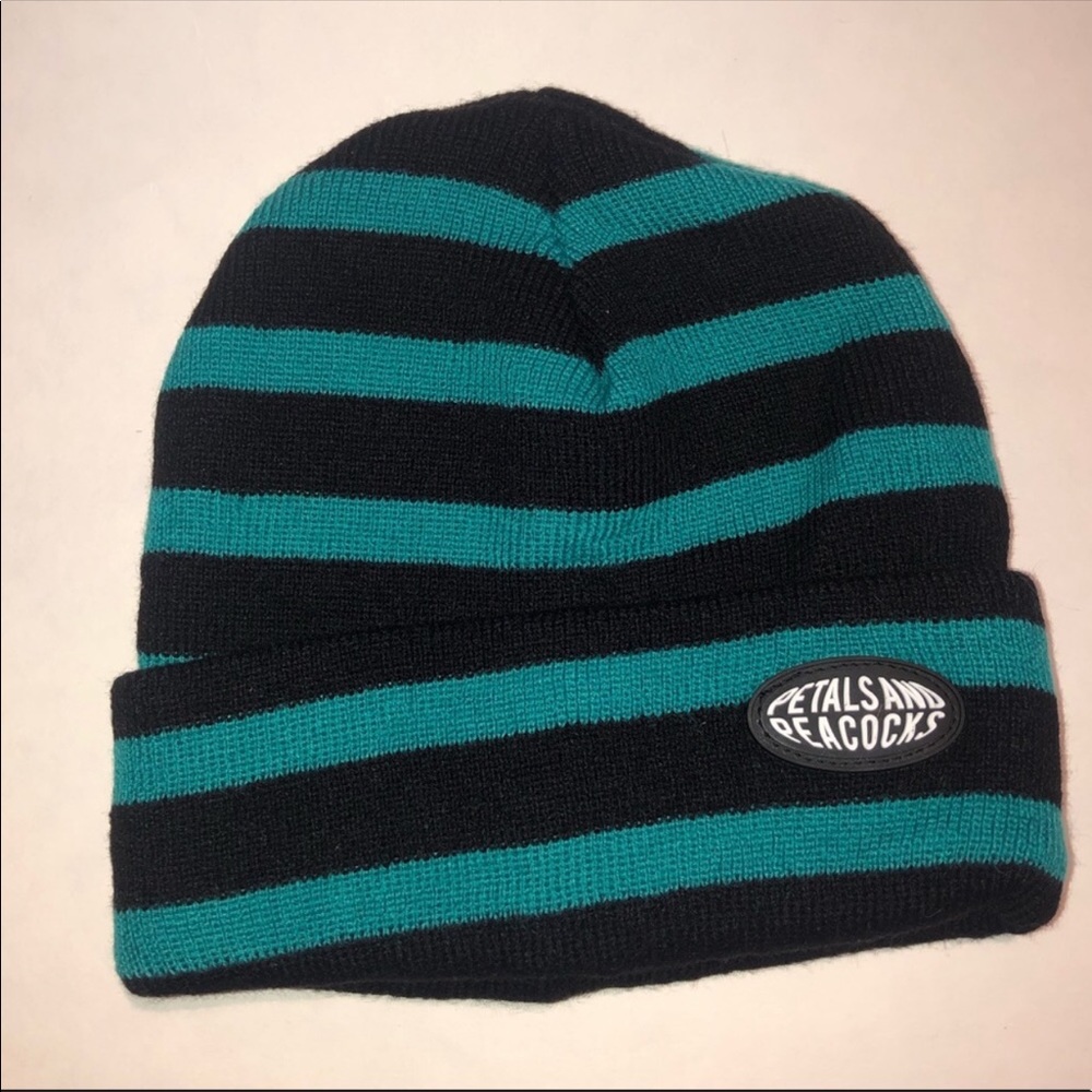 SALE Petals and Peacocks Beanie BNWOT